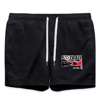 Fièvre du football Albanie - Short de bain - noir - Devant - AI Model Male 185 light (185cm)