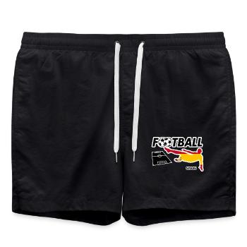 Football Fever Spain - Swim Trunks - black - Front - AI Model Male 185 light (185cm)