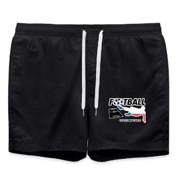 La fièvre du football République tchèque - Short de bain - noir - Devant - AI Model Male 185 light (185cm)