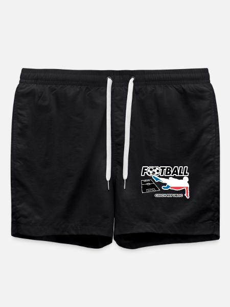 Fußball Fieber Tschechien - Badeshorts - Schwarz
