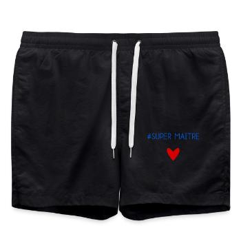 MAÎTRE. MAITRE. MERCI. MERCI MAÎTRE. MAITRE - Short de bain - noir - Devant - AI Model Male 185 light (185cm)