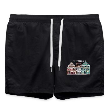Cottbus Altmarkt, tout simplement magnifique ! Brandebourg - Short de bain - noir - Devant - AI Model Male 185 light (185cm)