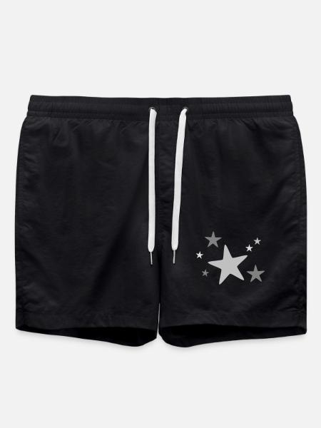 Star group multicolored - Swim Trunks - black