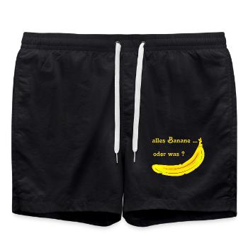 Banane - Short de bain - noir - Devant - AI Model Male 185 light (185cm)