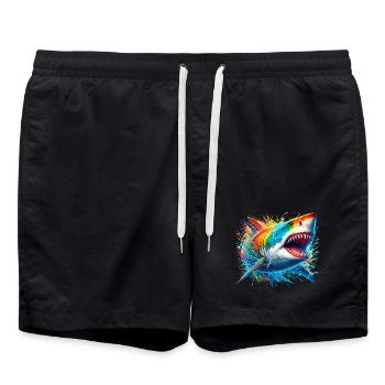 Hai - Badeshorts - Schwarz - Vorne - AI Model Male 185 light (185cm)