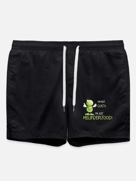 Frog Angel Innocence Misunderstanding - Swim Trunks - black