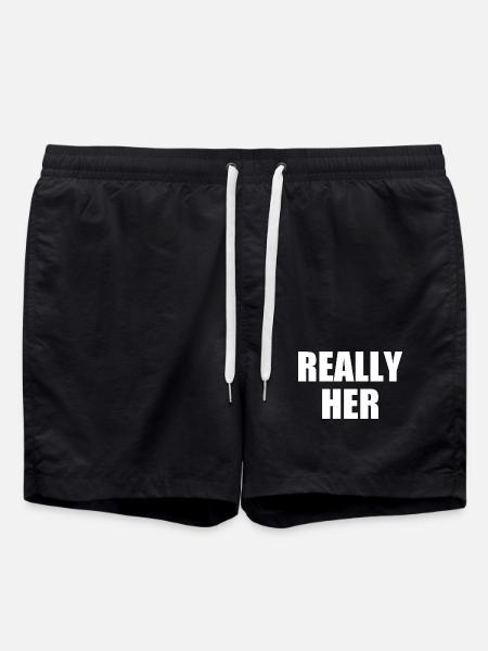 really her - Swim Trunks - black