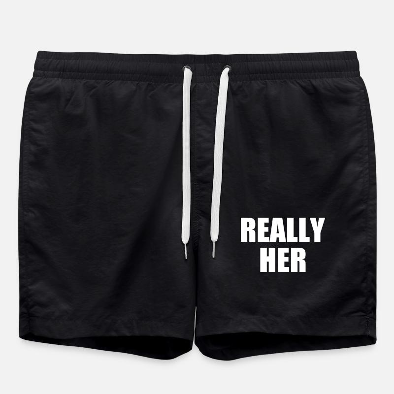 really her - Swim Trunks - black