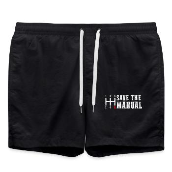 Économisez l’hommage au changement de vitesse manuel - Short de bain - noir - Devant - AI Model Male 185 light (185cm)