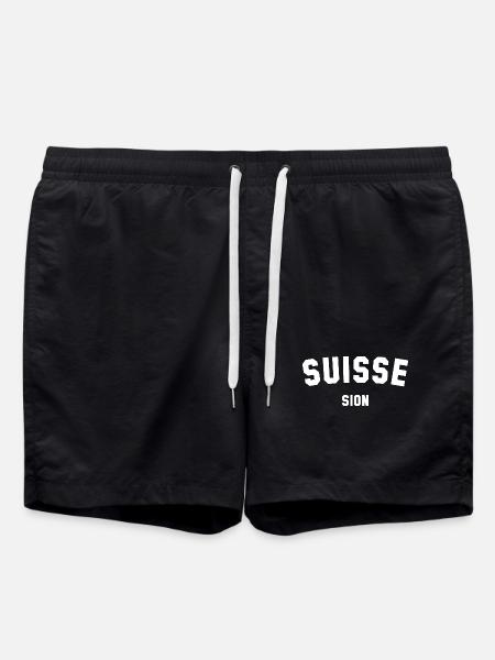 SION Suisse Switzerland Schweiz - Swim Trunks - black