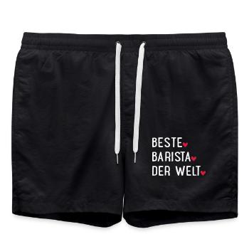 Meilleur Barista - Short de bain - noir - Devant - AI Model Male 185 light (185cm)
