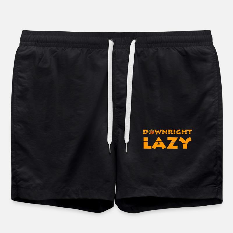 Downright Lazy  - Swim Trunks - black