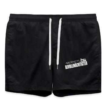 ABSCHNITTSBEVOLLMÄCHTIGTER - Badeshorts - Schwarz - Vorne - AI Model Male 185 light (185cm)