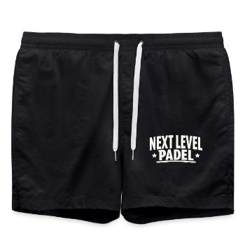 Padel Design Next Level Shirt Sweat à capuche - Short de bain - noir - Devant - AI Model Male 185 light (185cm)