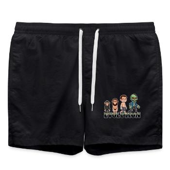 Evolution Zombie - Badeshorts - Schwarz - Vorne - AI Model Male 185 light (185cm)
