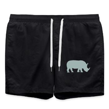 Nashorn - Badeshorts - Schwarz - Vorne - AI Model Male 185 light (185cm)