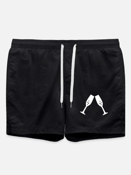 Glass Gift Christmas - Swim Trunks - black