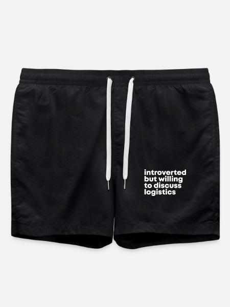 Logistics Logistics Logistics - Swim Trunks - black