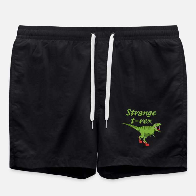 étrange tyrannosaure - Short de bain - noir