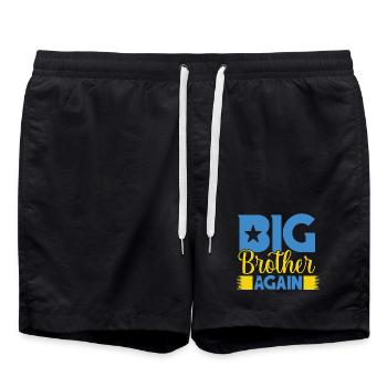 GRAND FRÈRE ENCORE encore grand frère - Short de bain - noir - Devant - AI Model Male 185 light (185cm)