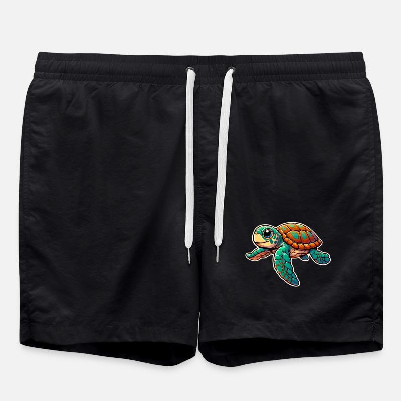 Turtle - Swim Trunks - black
