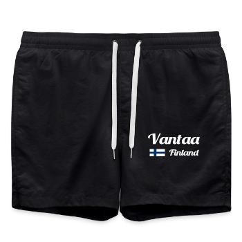 Vantaa Finlande Imprimer - Short de bain - noir - Devant - AI Model Male 185 light (185cm)