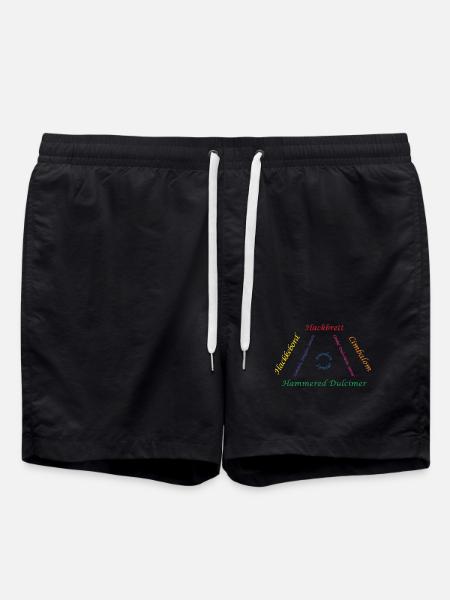 Dulcimer Family Colorful - Swim Trunks - black