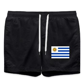 Uruguay - Badeshorts - Schwarz - Vorne - AI Model Male 185 light (185cm)
