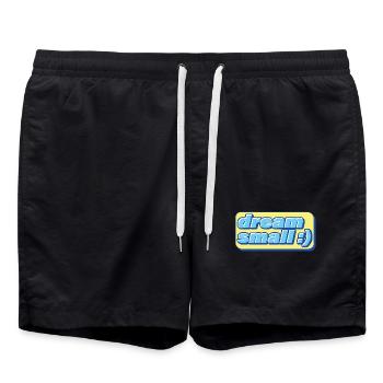 Retro Pixel Dream – Motivation ironique - Short de bain - noir - Devant - AI Model Male 185 light (185cm)
