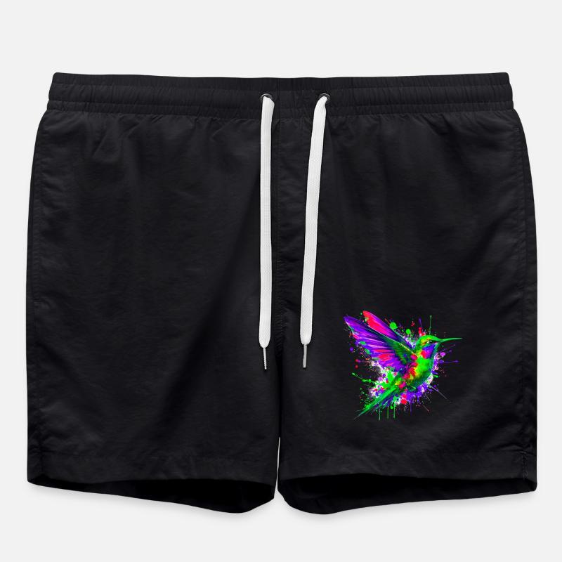 Hummingbird - Swim Trunks - black