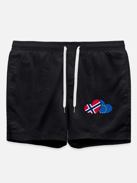 Norway <3 EU - Swim Trunks - black