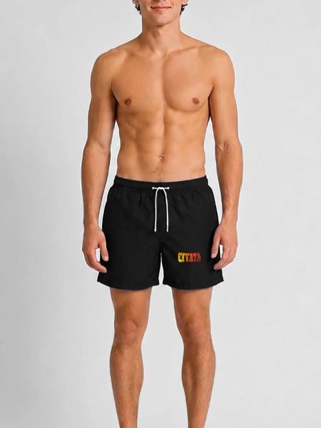 EFFATA - Swim Trunks - black - Front - AI Model Male 185 light (185cm)