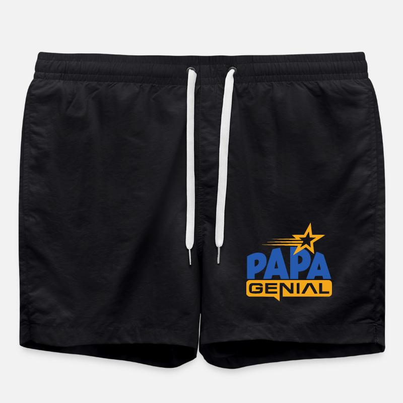 Awesome Dad - Swim Trunks - black