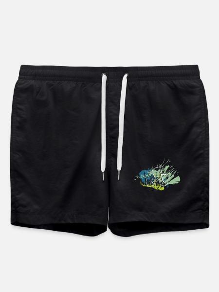 RIKELS Design: Radfahrer 2025 - Badeshorts - Schwarz