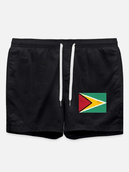 Guyana Flag – Dynamic Energy - Swim Trunks - black