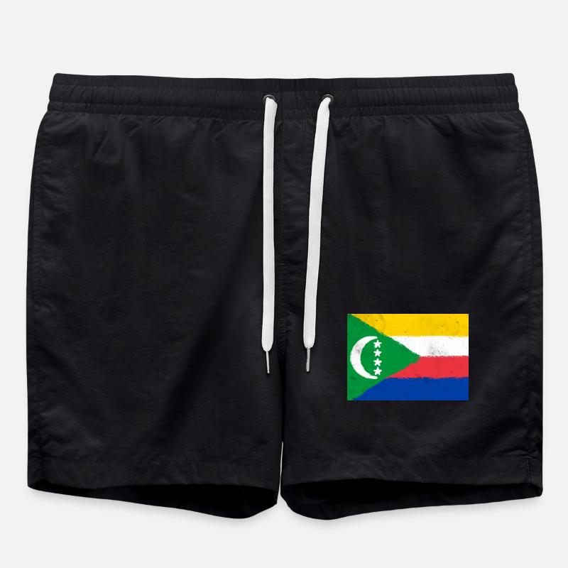 Drapeau des Comores - Short de bain - noir