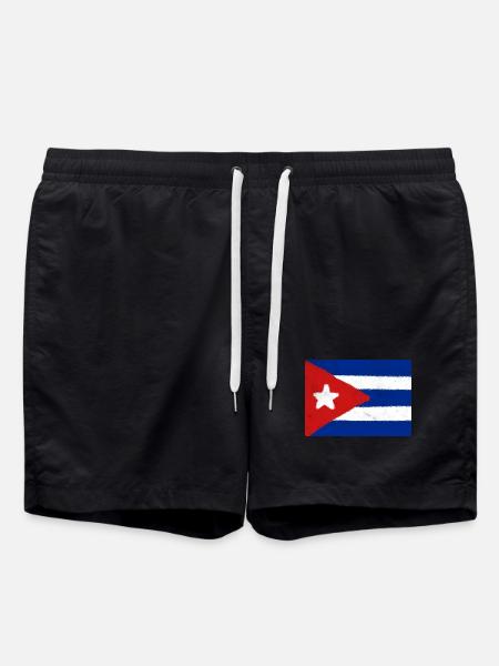 Drapeau de Cuba - Short de bain - noir