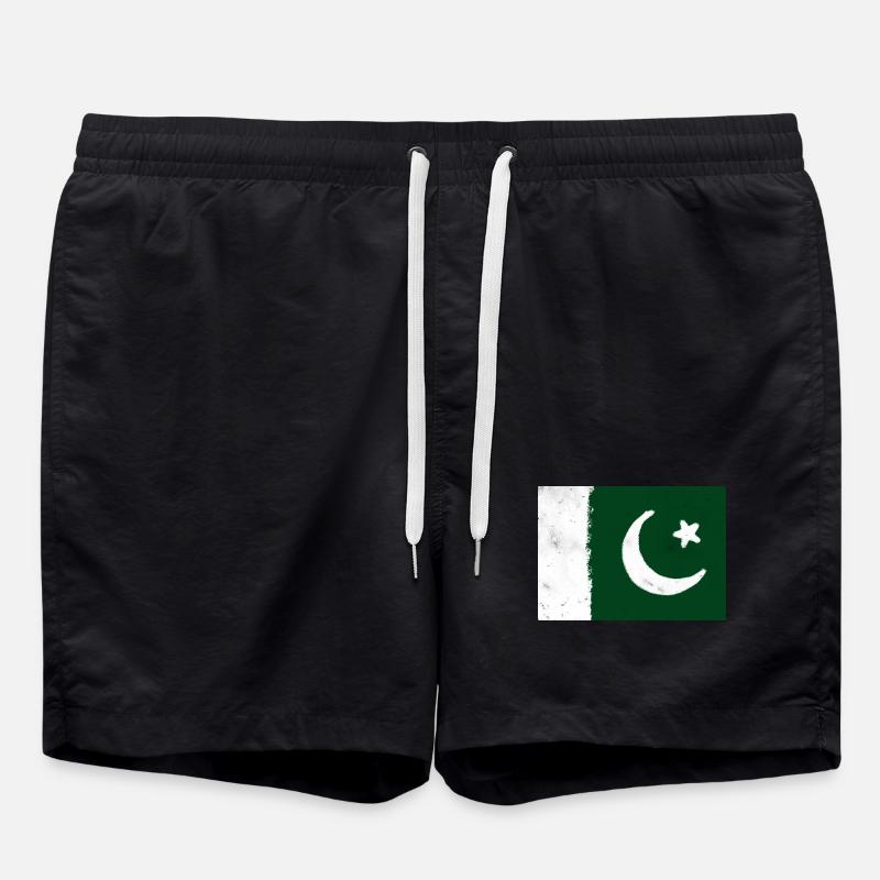 Drapeau du Pakistan - Short de bain - noir