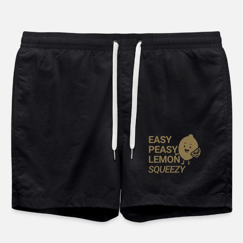 Easy Peasy Lemon Squeezy - Swim Trunks - black