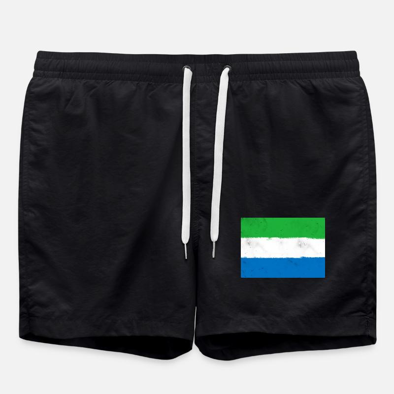 Drapeau de la Sierra Leone - Short de bain - noir