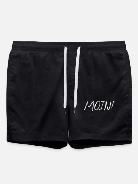 MOIN!, white - Swim Trunks - black