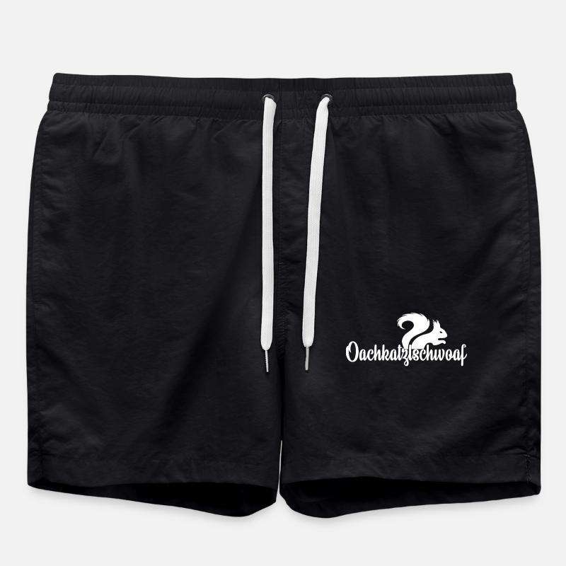 Oachkatzlschwoaf - Swim Trunks - black