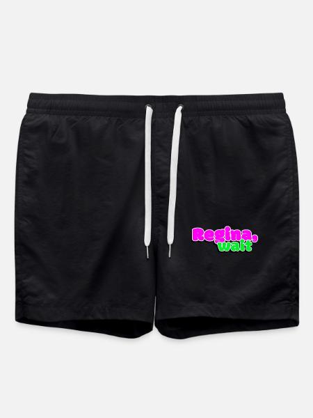 Queen, Wait - Swim Trunks - black