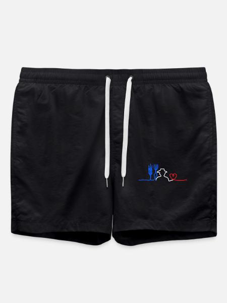 Peasant's 🇫🇷 Heart - Swim Trunks - black