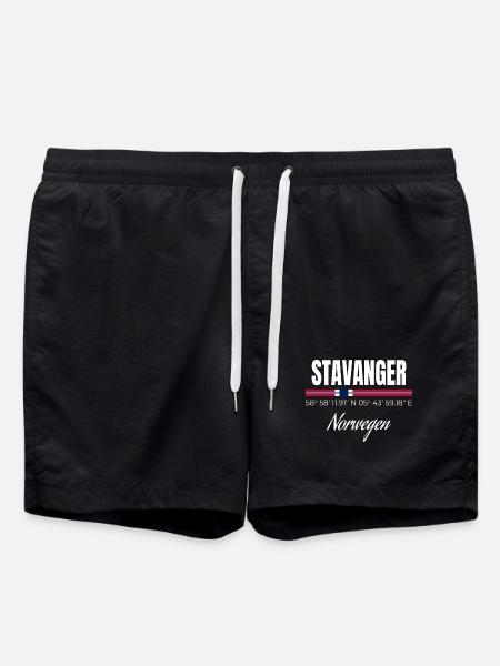 Stavanger - Badeshorts - Schwarz