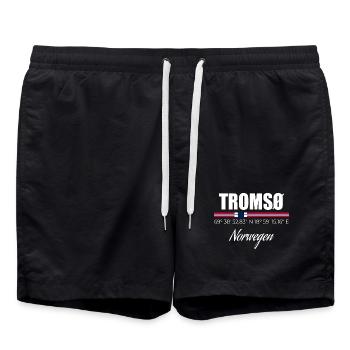 TROMSØ - Badeshorts - Schwarz - Vorne - AI Model Male 185 light (185cm)