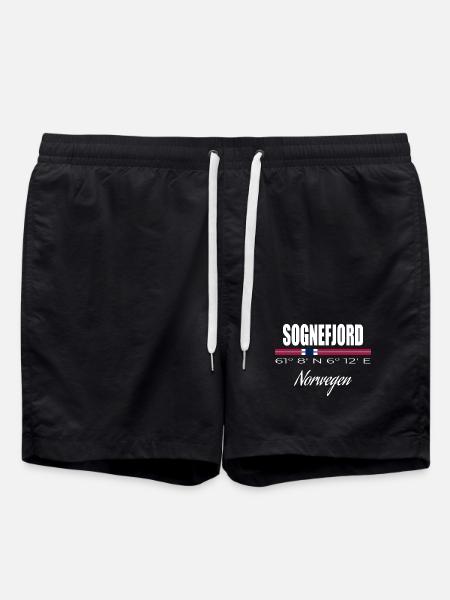 Sognefjord - Badeshorts - Schwarz