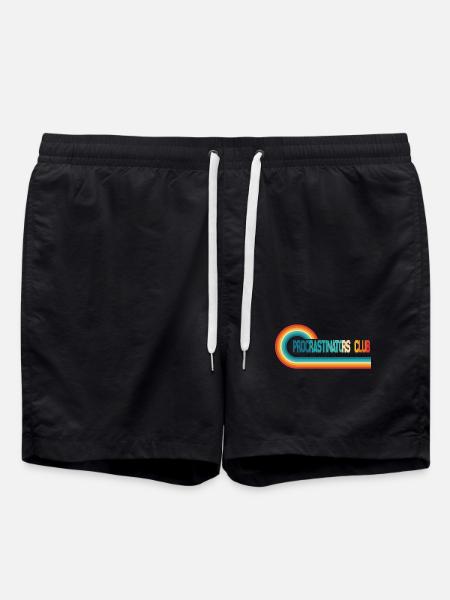 procrastinators club we'll do it tomorrow - Swim Trunks - black