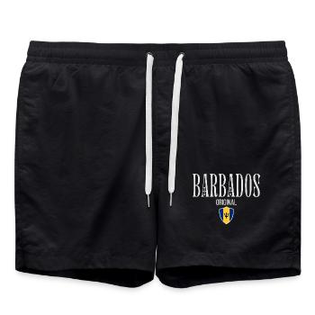 Originaire de la Barbade, né à la Barbade - Short de bain - noir - Devant - AI Model Male 185 light (185cm)