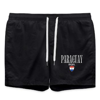 Originaire du Paraguay, né au Paraguay - Short de bain - noir - Devant - AI Model Male 185 light (185cm)